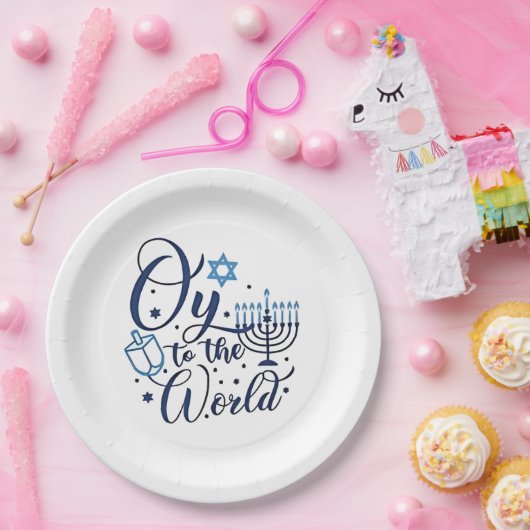 世界へハヌッカユダヤ人おもしろい ペーパープレート (パーティー)