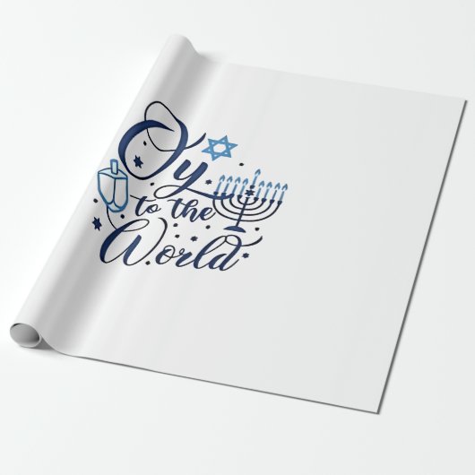 世界へハヌッカユダヤ人おもしろい ラッピングペーパー (アンロールド)