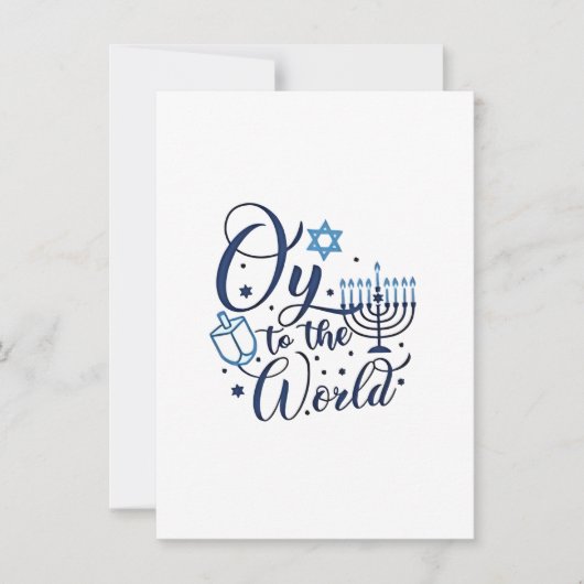 世界へハヌッカユダヤ人おもしろい 招待状 (正面)