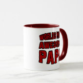 世界ほとんどの素晴らしいパパ マグカップ (正面右)