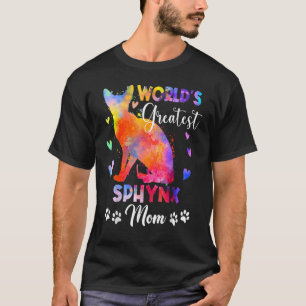 世界もっとも偉大カラフルSphynx Cat母子猫 Tシャツ