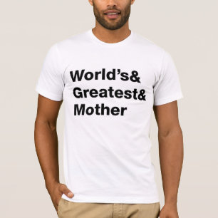 世界もっとも偉大&母 Tシャツ