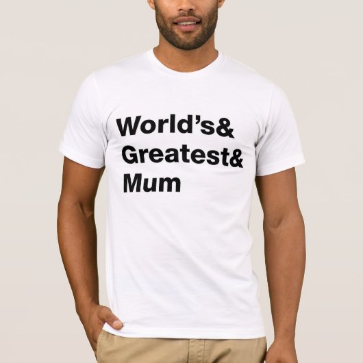 『世界もっとも偉大』 Tシャツ (正面)