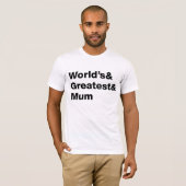 『世界もっとも偉大』 Tシャツ (正面フル)