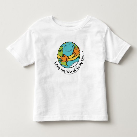 世界をの…あなたは愛して下さい トドラーTシャツ (正面)