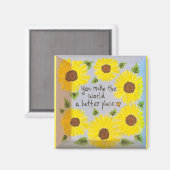 「世界をよりよい場所にする」磁石 マグネット (正面/裏面)