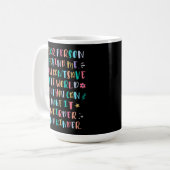 世界をより奇妙でより親切に コーヒーマグカップ (正面左)