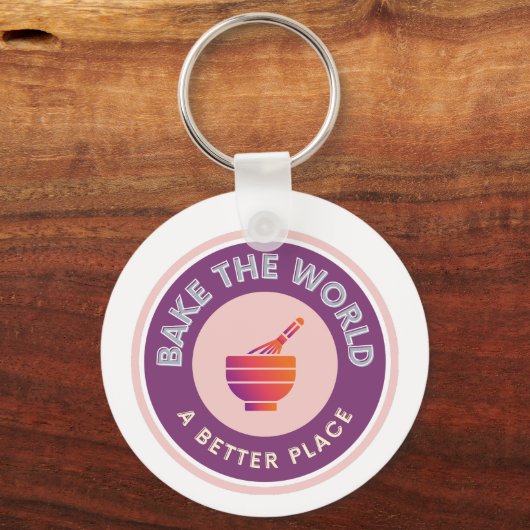 世界をより良い場所で作るアマチュアベーカーズ キーホルダー (正面)