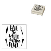 世界をより良い場所で焼く ラバースタンプ (押印)