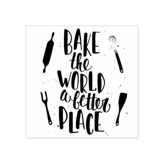 世界をより良い場所で焼く ラバースタンプ (インプリント)