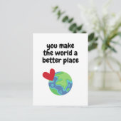 世界をより良い場所にしてくれる ポストカード (スタンド正面)