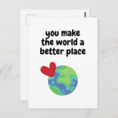 世界をより良い場所にしてくれる ポストカード (正面/裏面)
