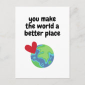 世界をより良い場所にしてくれる ポストカード (正面)