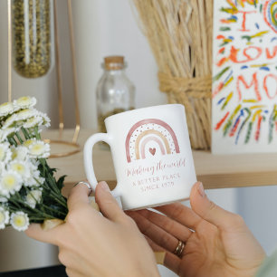 世界をより良い場所にする誕生日マグ コーヒーマグカップ