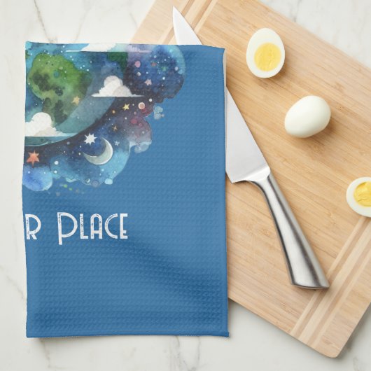 世界をより良い場所にする – カスタム キッチンタオル (四つ折り)