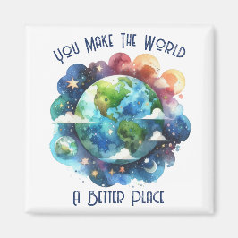 世界をより良い場所にする – カスタム マグネット