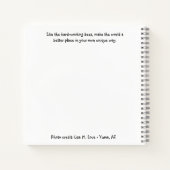 世界をより良い場所にする ノートブック (裏面)