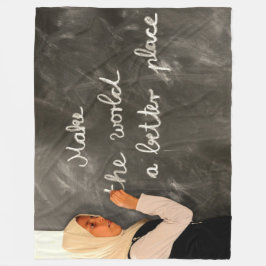 世界をより良い場所にする フリースブランケット