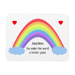 世界をより良い場所にする，虹，名前 マグネット