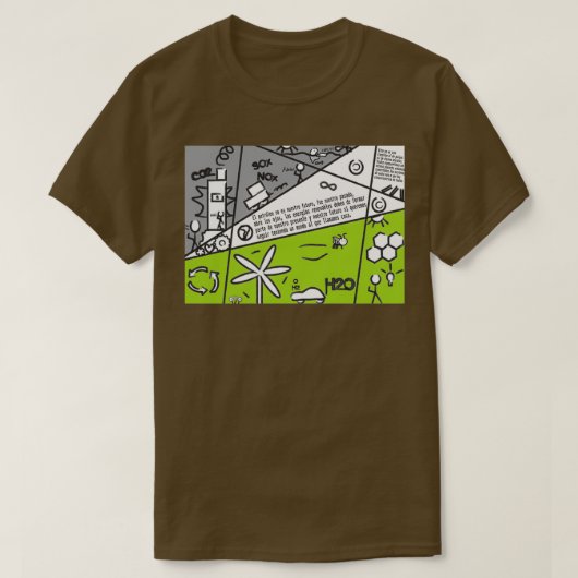 世界をより良い場所にする Tシャツ (デザイン正面)