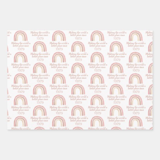 世界をより良い場所に包む紙 ラッピングペーパーシート (正面)