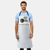 世界をより良い場所に焼く エプロン (着用した状態)