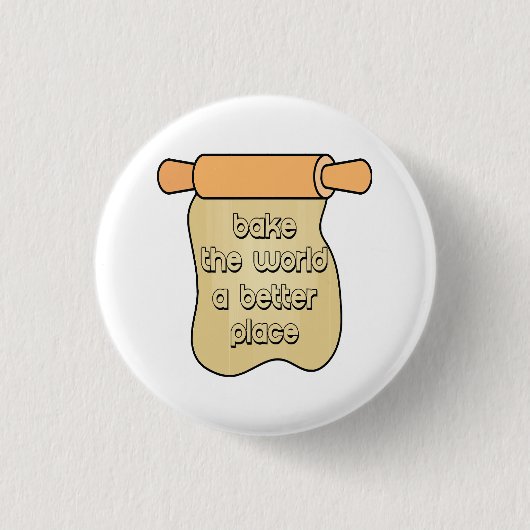 世界をより良い場所に焼く 缶バッジ (正面)