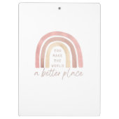 世界をより良い場所のクリップボード クリップボード (裏面)