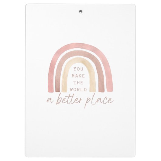 世界をより良い場所のクリップボード クリップボード (裏面)