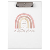 世界をより良い場所のクリップボード クリップボード (正面)