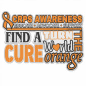 世界をオレンジ色に…CRPS シール (正面)