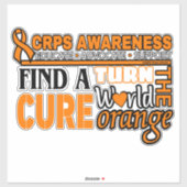 世界をオレンジ色に…CRPS シール (シート)