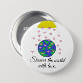 世界をシャワー 缶バッジ (正面&裏面)
