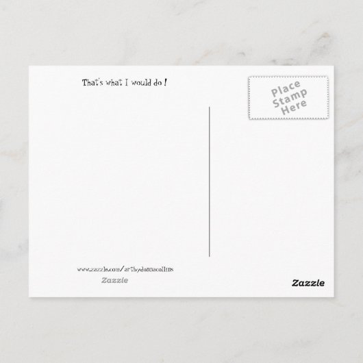 世界をピンクに変える ポストカード (裏面)