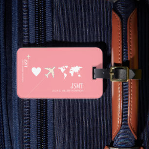 世界をピンク色に旅するフェミニンこと ラゲッジタグ