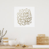 世界をホイルで燃えフェイクる ポスター (キッチン)