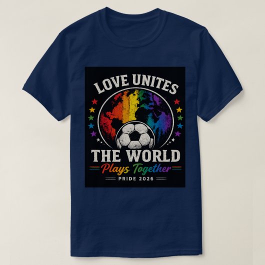 世界を一つにする愛 Tシャツ (デザイン正面)