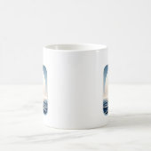 世界を一人で航海する コーヒーマグカップ (中央)
