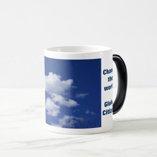 世界を与えますそれらに全体的なクリーンウォーターのマグを食べ物を与えて下さい モーフィングマグカップ (正面右)