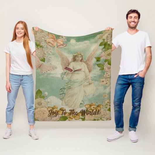 世界を代表するエンジェルクリスマスベル フリースブランケット (インサイチュ)