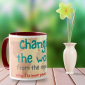 世界を内側から外側へ変えるマグカップ マグカップ