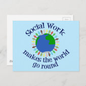 世界を動かす社会事業 ポストカード (正面/裏面)