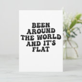 世界を回ってみたけどやっぱり地球は平面 面白いギフト 招待状 (スタンド正面)