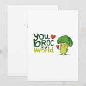 世界を変えたよ ブロッコリー カード (正面/裏面)