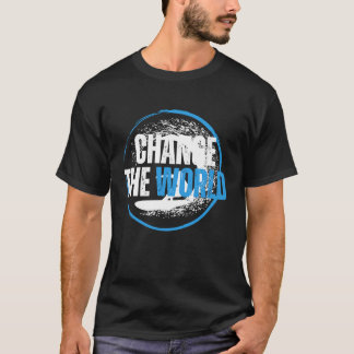 世界を変えるサーファー サーフィン 波乗り Tシャツ