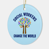 世界を変えるソーシャルワーカー セラミックオーナメント (左)