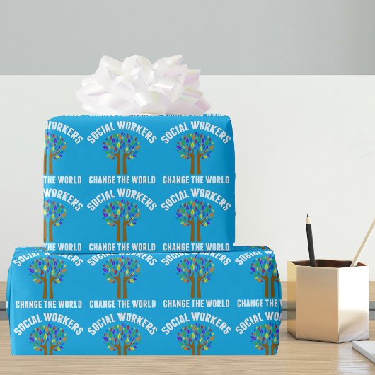 世界を変えるソーシャルワーカー ラッピングペーパー