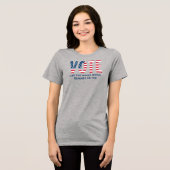 世界を変える一票を 女性たちよ トライブレンドＴシャツ (正面全面)