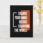 世界を変える前に心を変える カード (黄色い花)