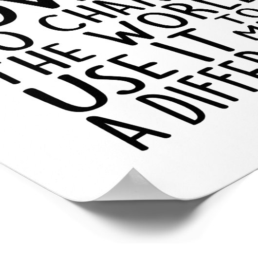 世界を変える力がある ポスター (角)